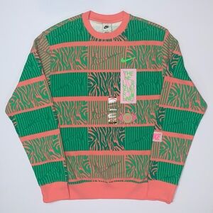 Nike Sportswear Club Fleece Men’s Trippy Safari Sweatshirt-Size L New